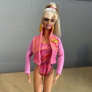 2001 SuperGymnast Barbie with Balance Beam
